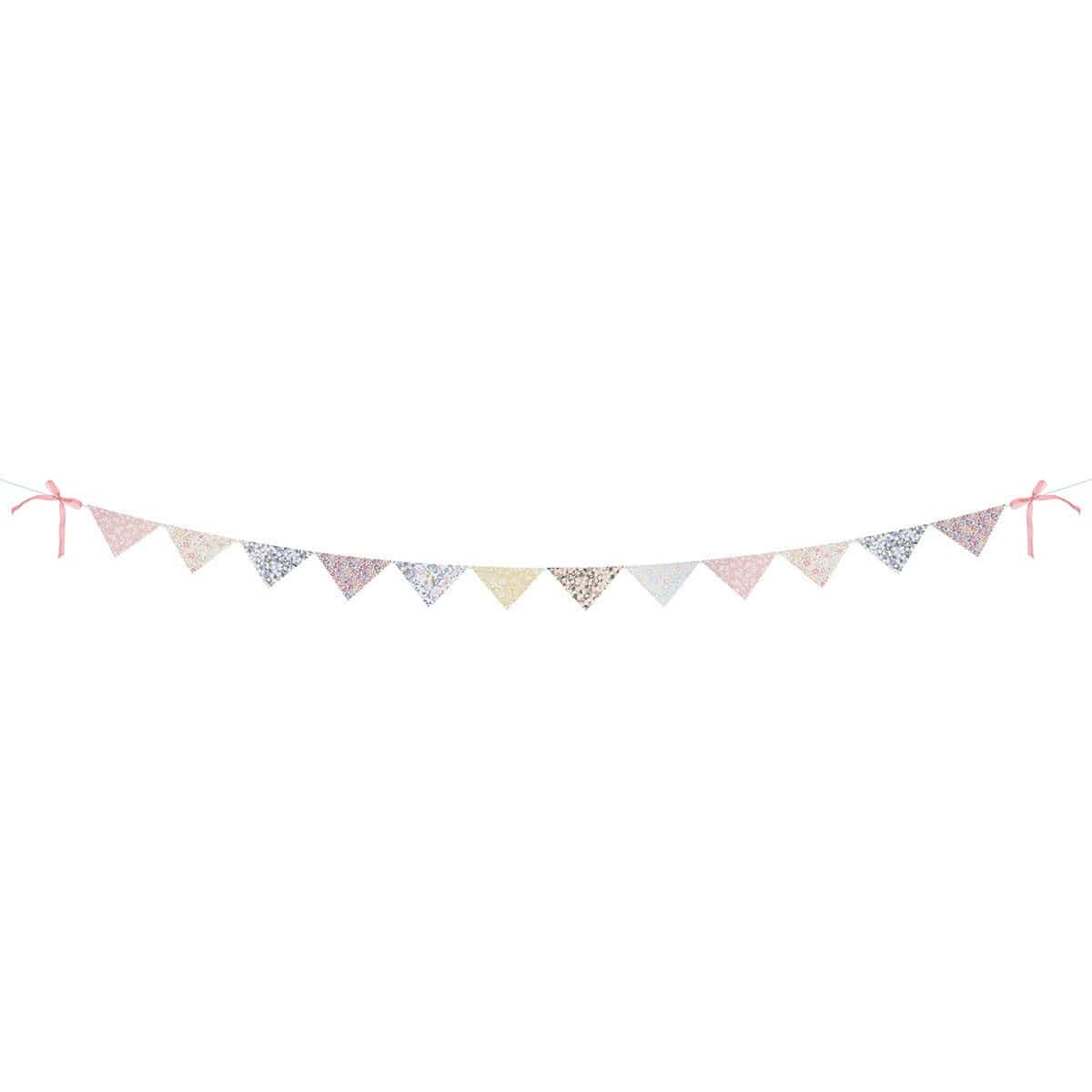 Liberty Print Scallop Edge Party Garland - Liberty London Decor Hanging Decoration Liberty Print Scallop Edge Party Garland