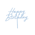 Light Blue Happy Birthday Cake Topper Cake Topper Light Blue Happy Birthday Cake Topper