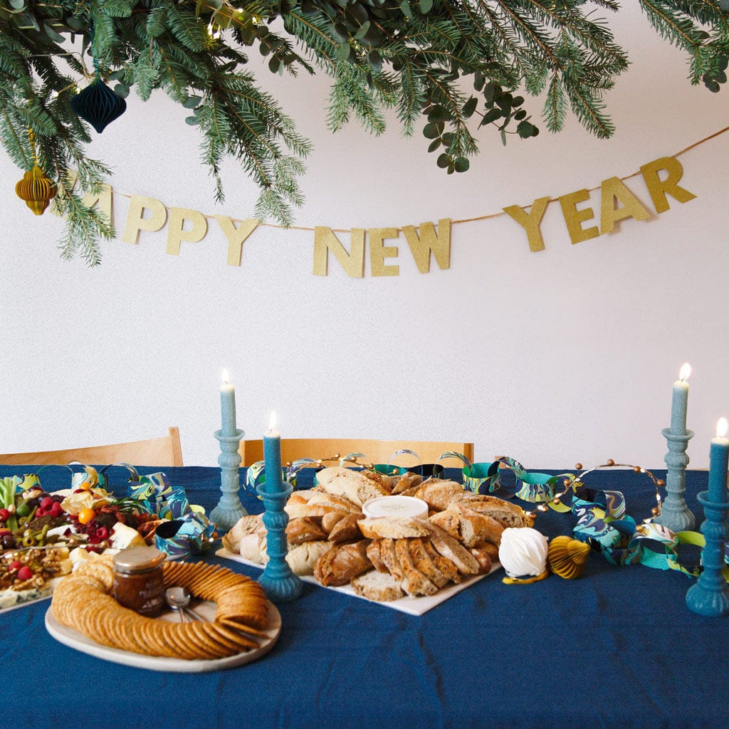 Luxe Gold Happy New Year Garland - 2m Bunting Luxe Gold Happy New Year Garland - 2m