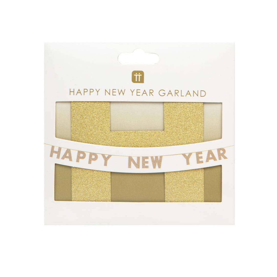 Luxe Gold Happy New Year Garland - 2m Bunting Luxe Gold Happy New Year Garland - 2m