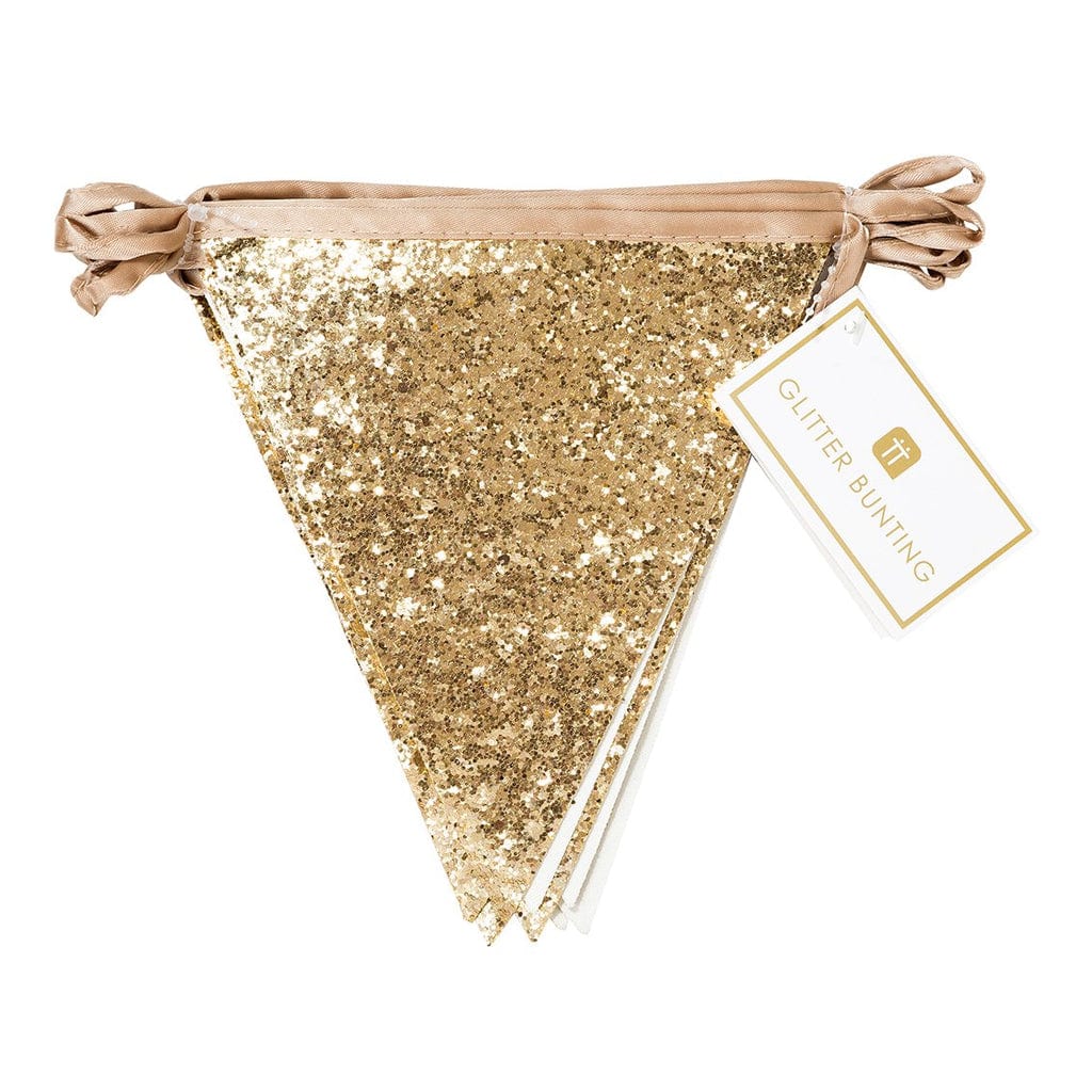 Bunting Luxe Pink Glitter Bunting, 3M