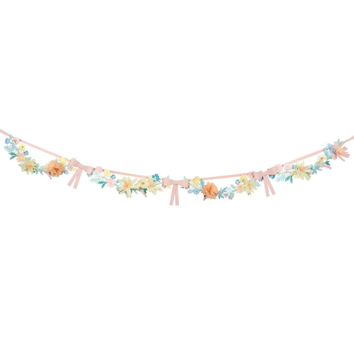 Meri Meri Party - Flower & Bow Party Garland Hanging Decoration Flower & Bow Party Garland