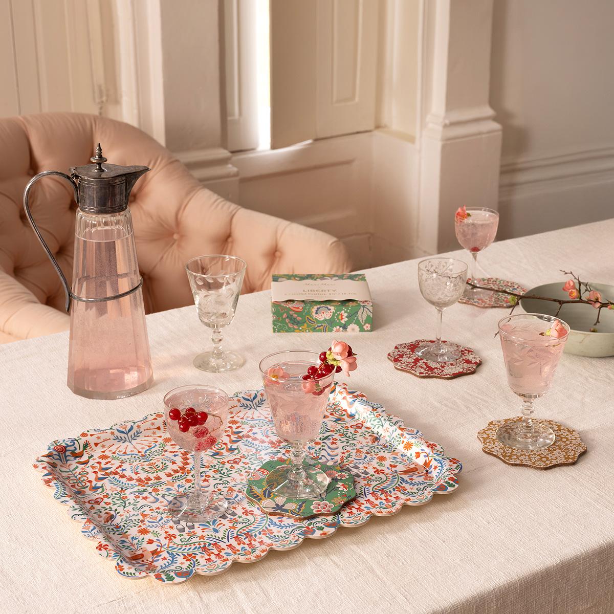 Meri Meri x Liberty 12 Days of Christmas Small Tray Tableware Meri Meri x Liberty 12 Days of Christmas Small Tray