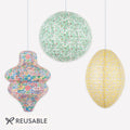 Meri Meri x Liberty Bright Lanterns x 3 | Party Decorations UK Party Decorations Meri Meri x Liberty Bright Lanterns x 3