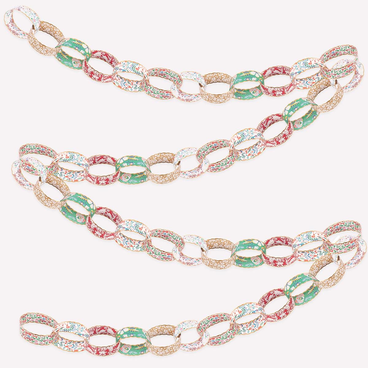 Meri Meri x Liberty Christmas Paper Chains Set Bunting Meri Meri x Liberty Christmas Paper Chains Set