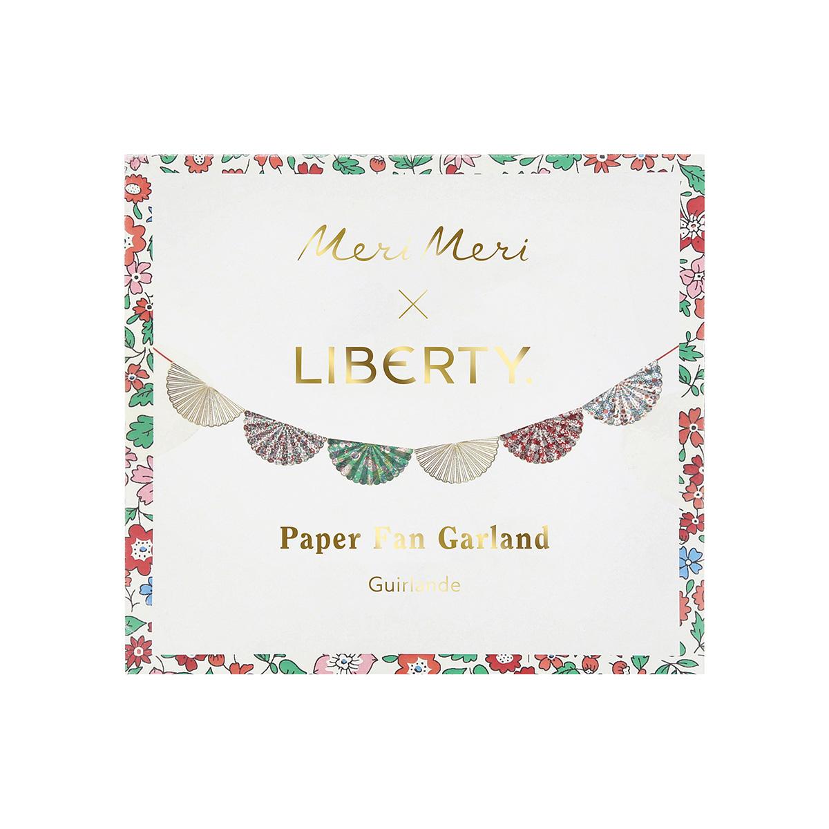 Meri Meri x Liberty Fan Party Garland Bunting Meri Meri x Liberty Fan Party Garland