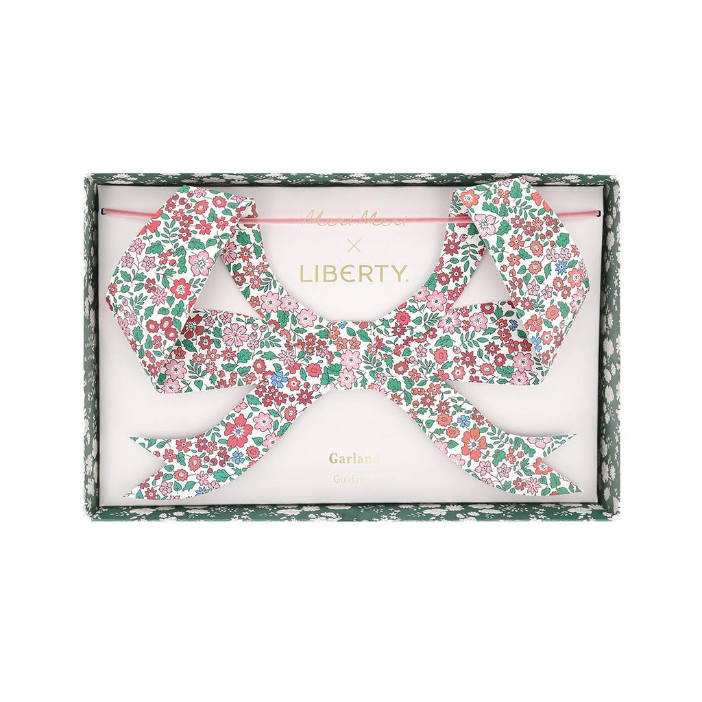 Meri Meri x Liberty Festive Bow Party Garland Bunting Meri Meri x Liberty Festive Bow Party Garland