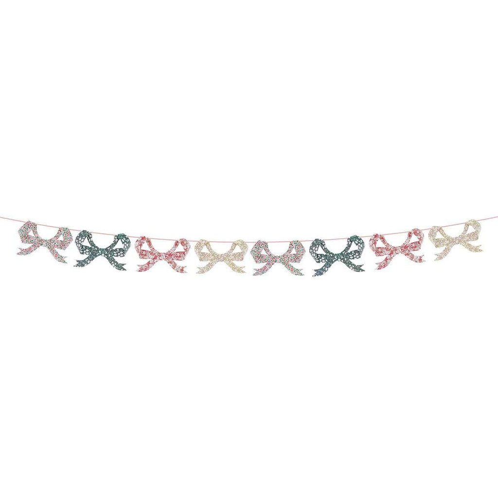 Meri Meri x Liberty Festive Bow Party Garland Bunting Meri Meri x Liberty Festive Bow Party Garland