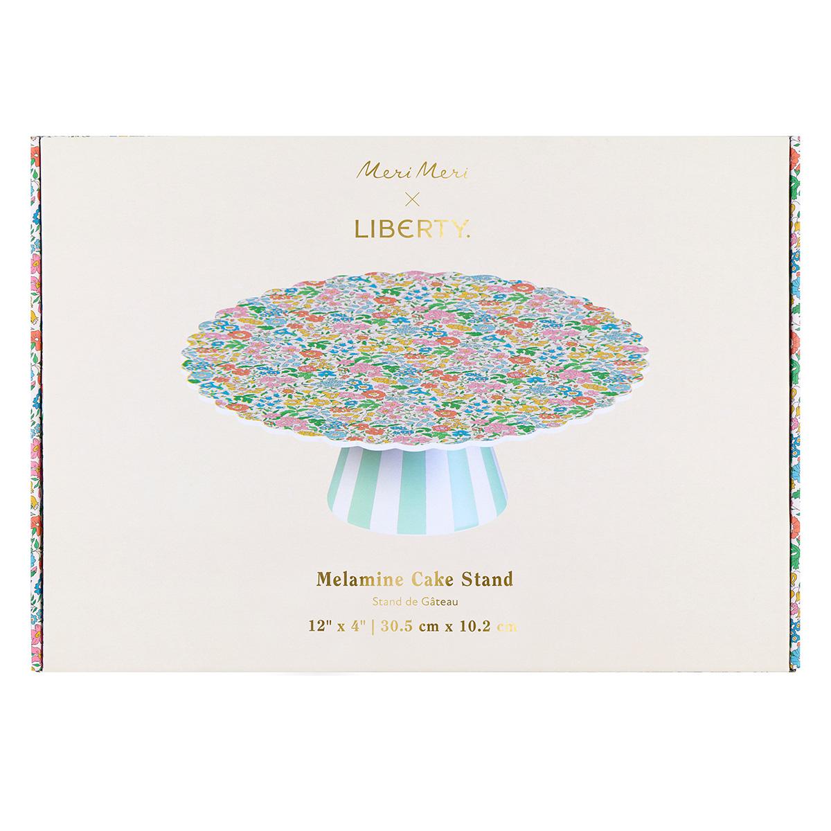 Meri Meri x Liberty Garden Party Reusable Cake Stand Tableware Meri Meri x Liberty Garden Party Reusable Cake Stand