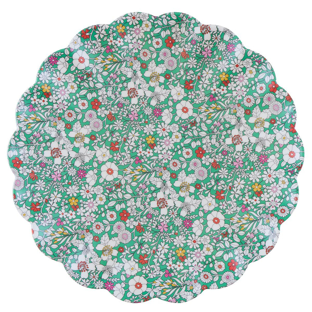 Meri Meri x Liberty Garden Party Reusable Large Plates x 6 | Tableware UK Tableware Meri Meri x Liberty Garden Party Reusable Large Plates x 6