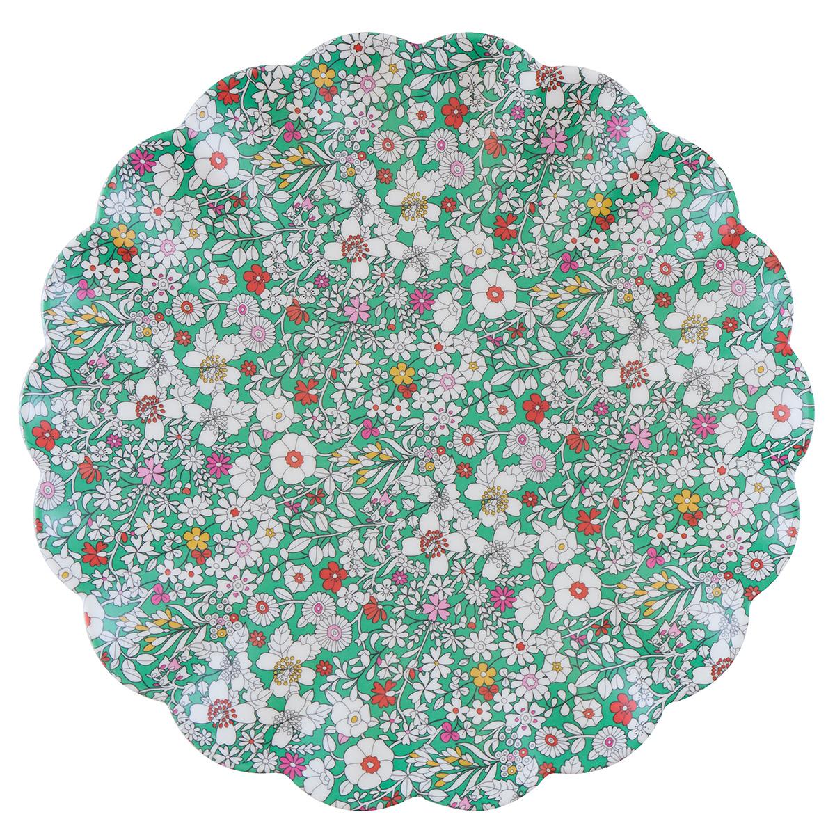 Meri Meri x Liberty Garden Party Reusable Large Plates x 6 | Tableware UK Tableware Meri Meri x Liberty Garden Party Reusable Large Plates x 6
