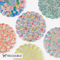 Meri Meri x Liberty Garden Party Reusable Large Plates x 6 | Tableware UK Tableware Meri Meri x Liberty Garden Party Reusable Large Plates x 6