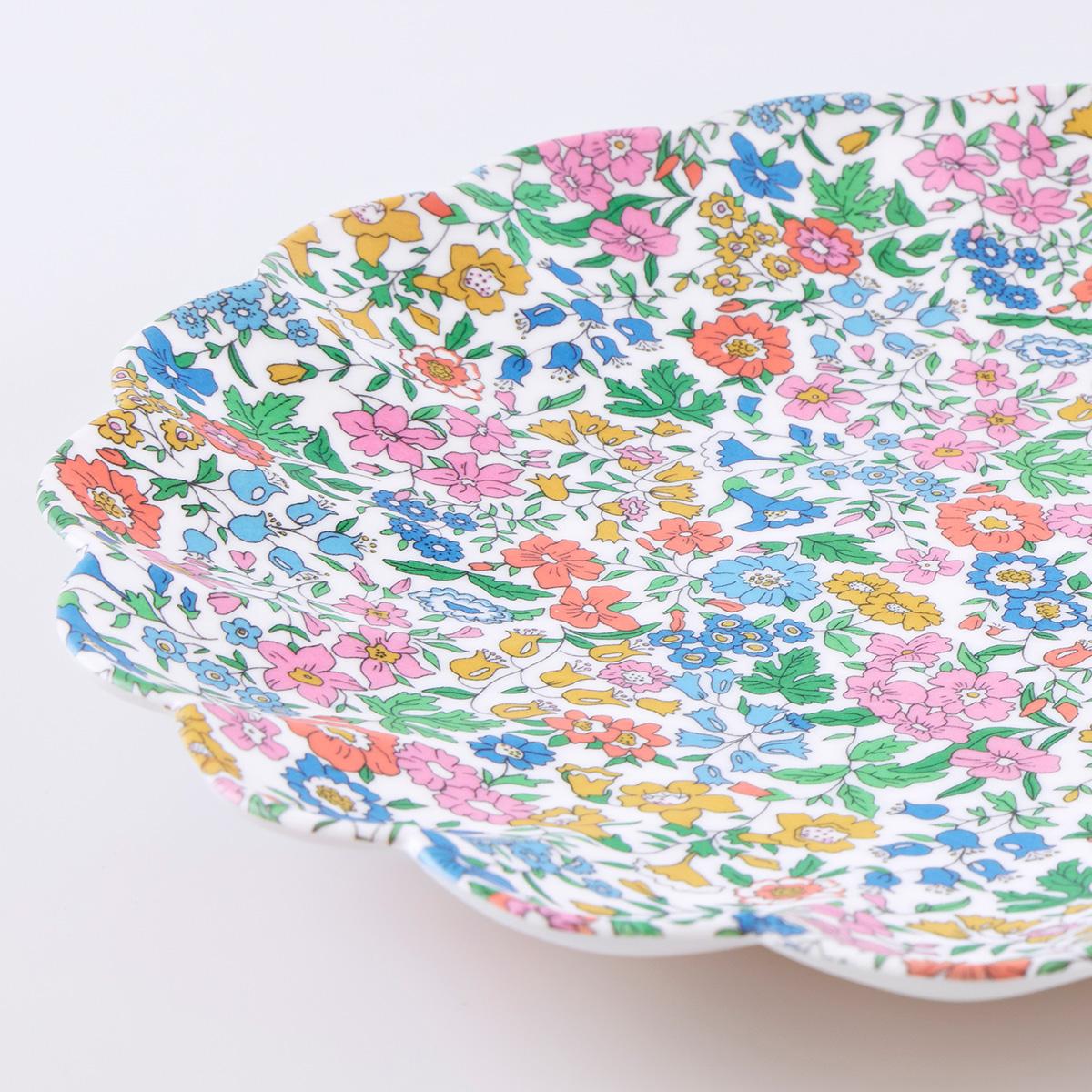 Meri Meri x Liberty Garden Party Reusable Large Plates x 6 | Tableware UK Tableware Meri Meri x Liberty Garden Party Reusable Large Plates x 6