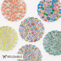 Meri Meri x Liberty Garden Party Reusable Small Plates x 6 | Tableware UK Tableware Meri Meri x Liberty Garden Party Reusable Small Plates x 6
