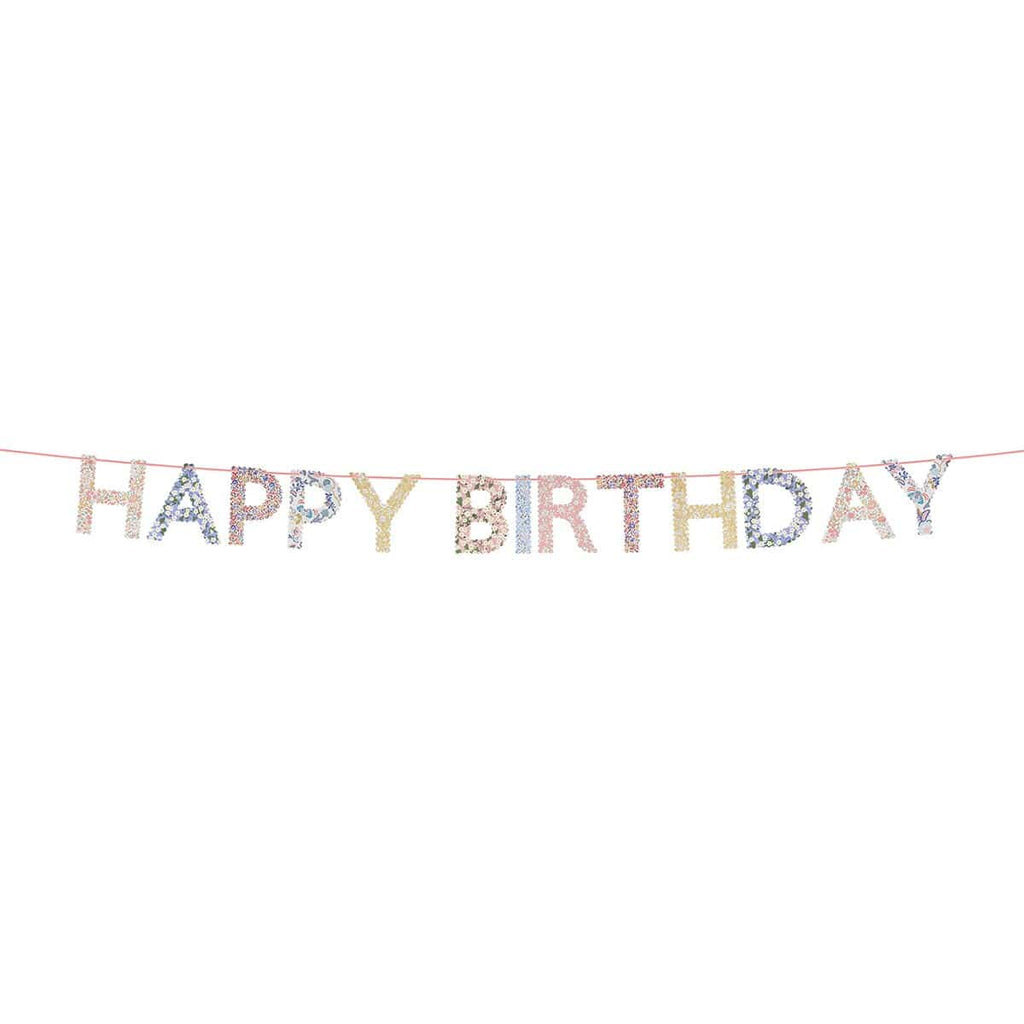 Meri Meri x Liberty Happy Birthday Party Garland Bunting Meri Meri x Liberty Happy Birthday Party Garland