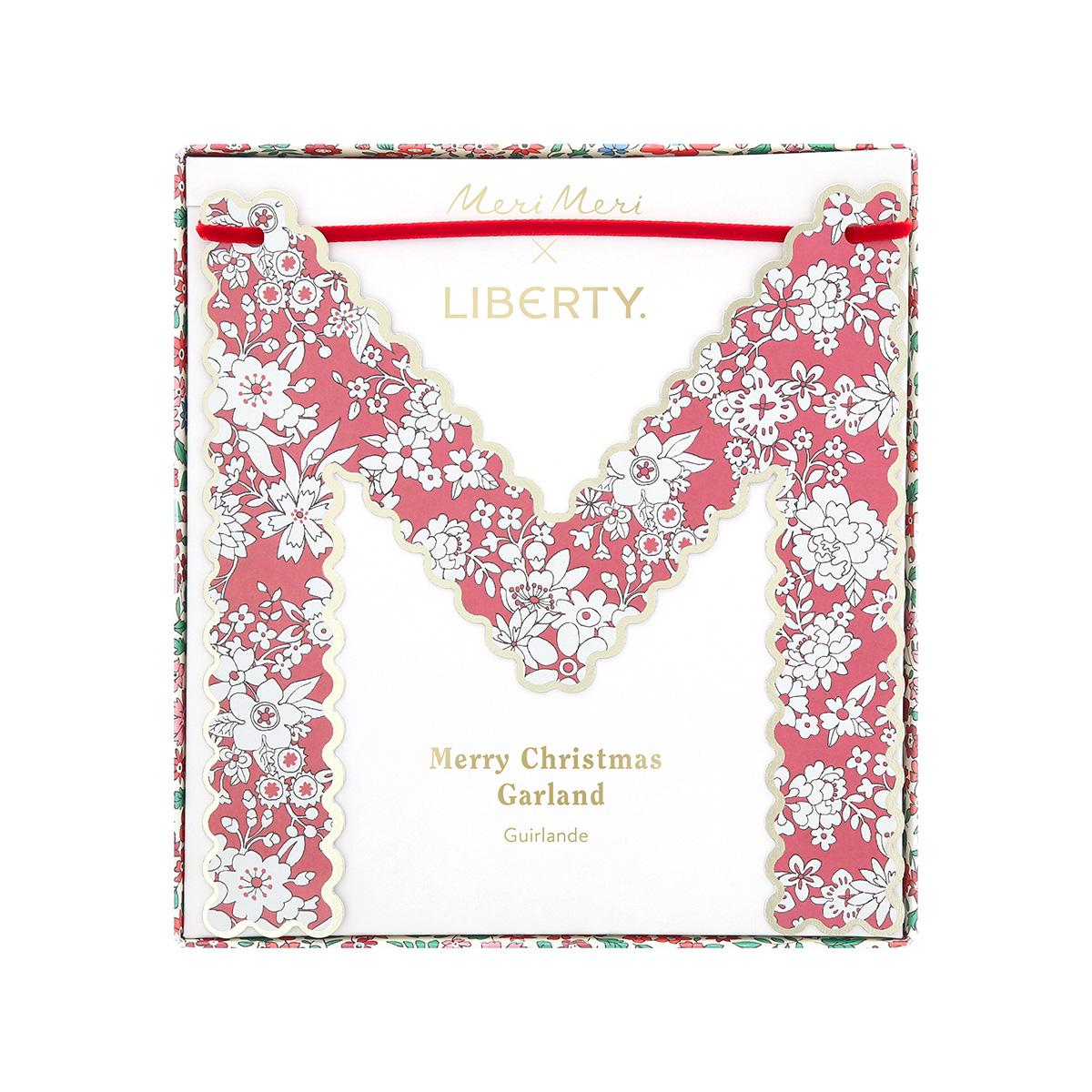 Meri Meri x Liberty Merry Christmas Party Garland Set Bunting Meri Meri x Liberty Merry Christmas Party Garland Set