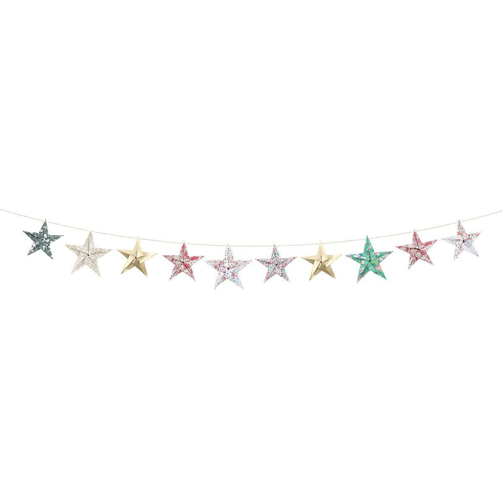 Meri Meri x Liberty Origami Star Party Garland Bunting Meri Meri x Liberty Origami Star Party Garland