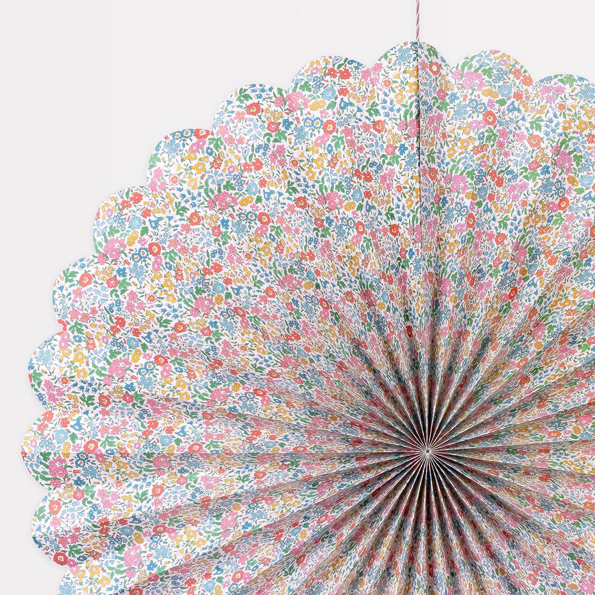 Meri Meri x Liberty Pinwheel Decorations x 3 | Little Big Party Party Decorations Meri Meri x Liberty Giant Pinwheel Decorations x 3