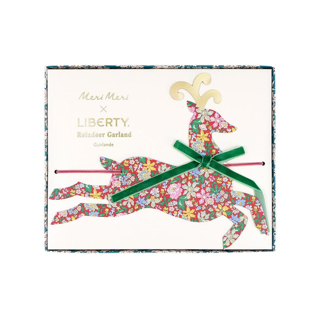 Meri Meri x Liberty Reindeer Party Garland Bunting Meri Meri x Liberty Reindeer Party Garland