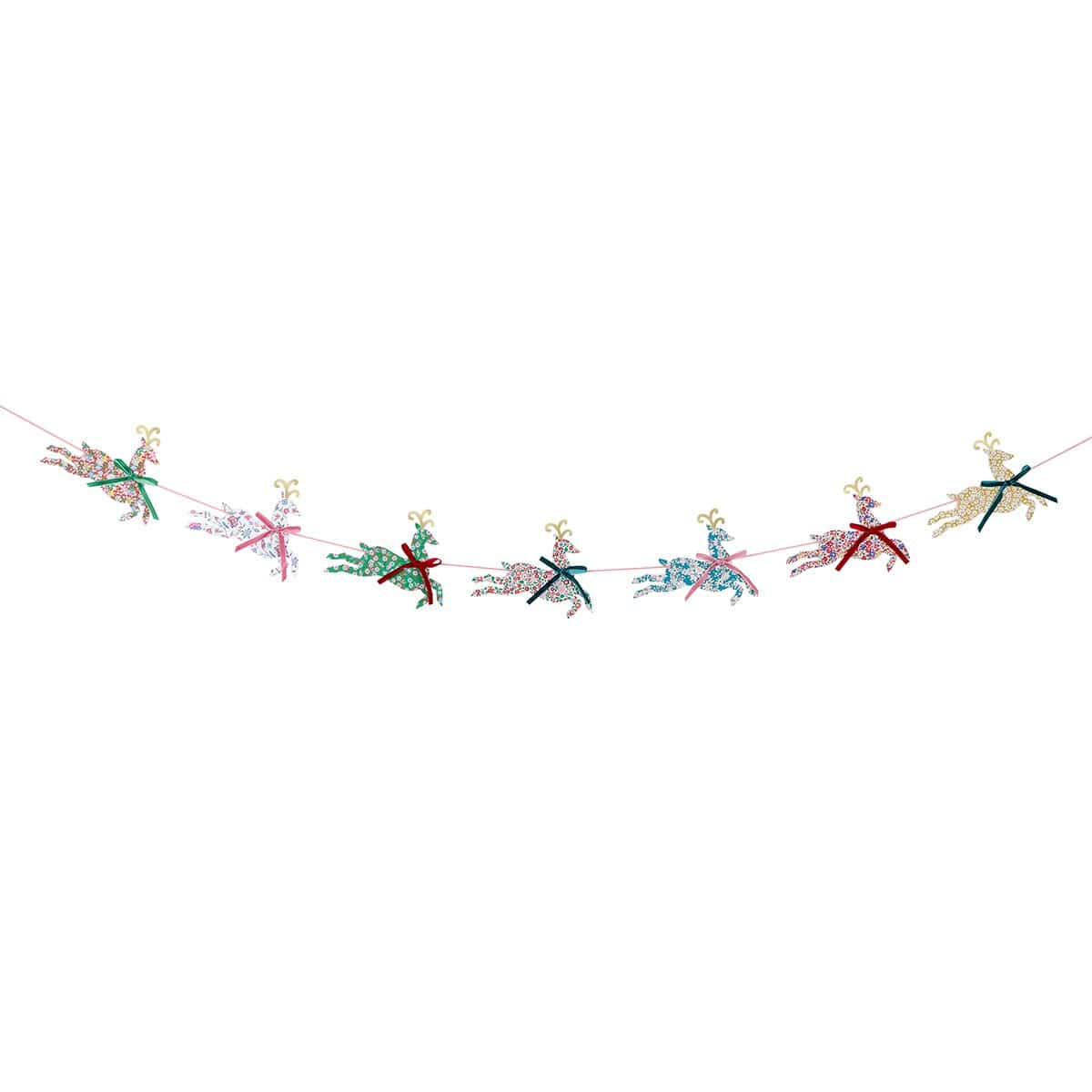 Meri Meri x Liberty Reindeer Party Garland Bunting Meri Meri x Liberty Reindeer Party Garland