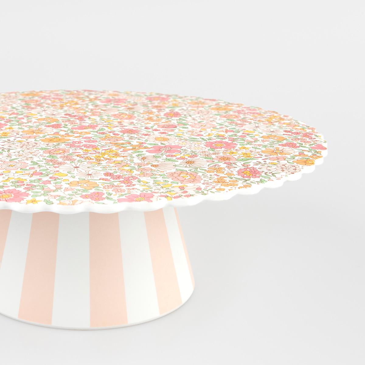 Meri Meri x Liberty Reusable Cake Stand - Liberty London Cake Stand Tableware Meri Meri x Liberty Reusable Cake Stand
