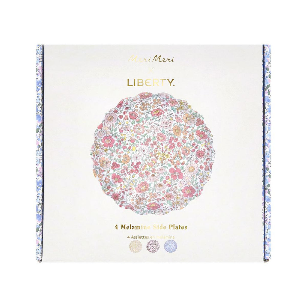 Meri Meri x Liberty Reusable Small Party Plates x 4 party plates Meri Meri x Liberty Reusable Small Party Plates x 4