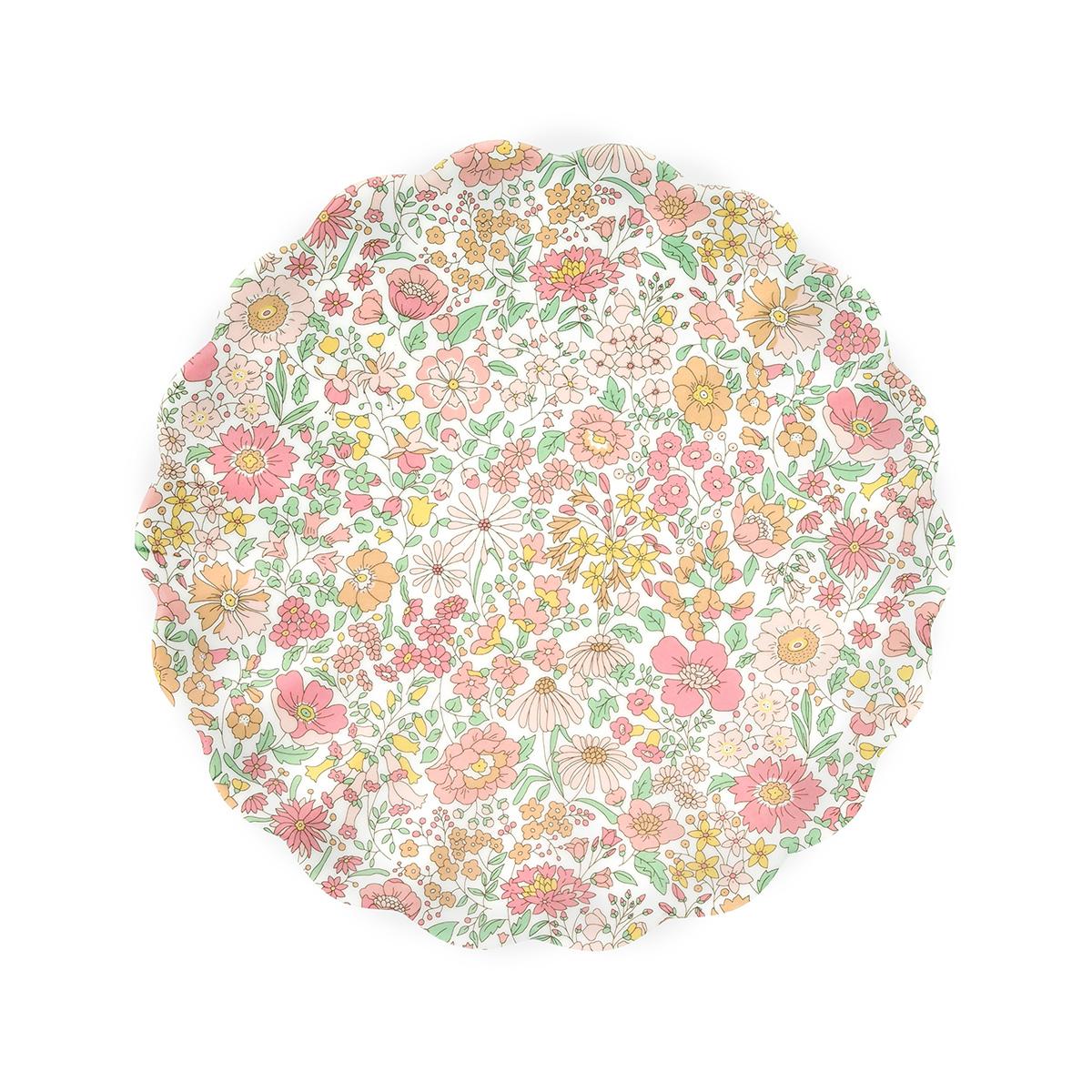 Meri Meri x Liberty Reusable Small Party Plates x 4 party plates Meri Meri x Liberty Reusable Small Party Plates x 4