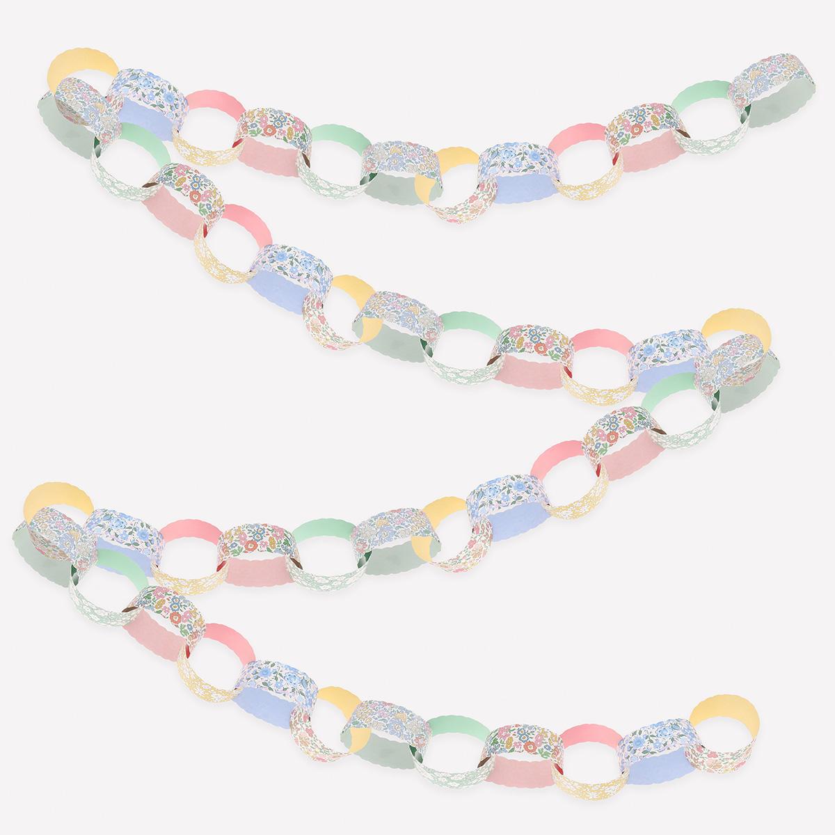 Meri Meri x Liberty Scalloped Paper Chains Set Bunting Meri Meri x Liberty Scalloped Paper Chains Set