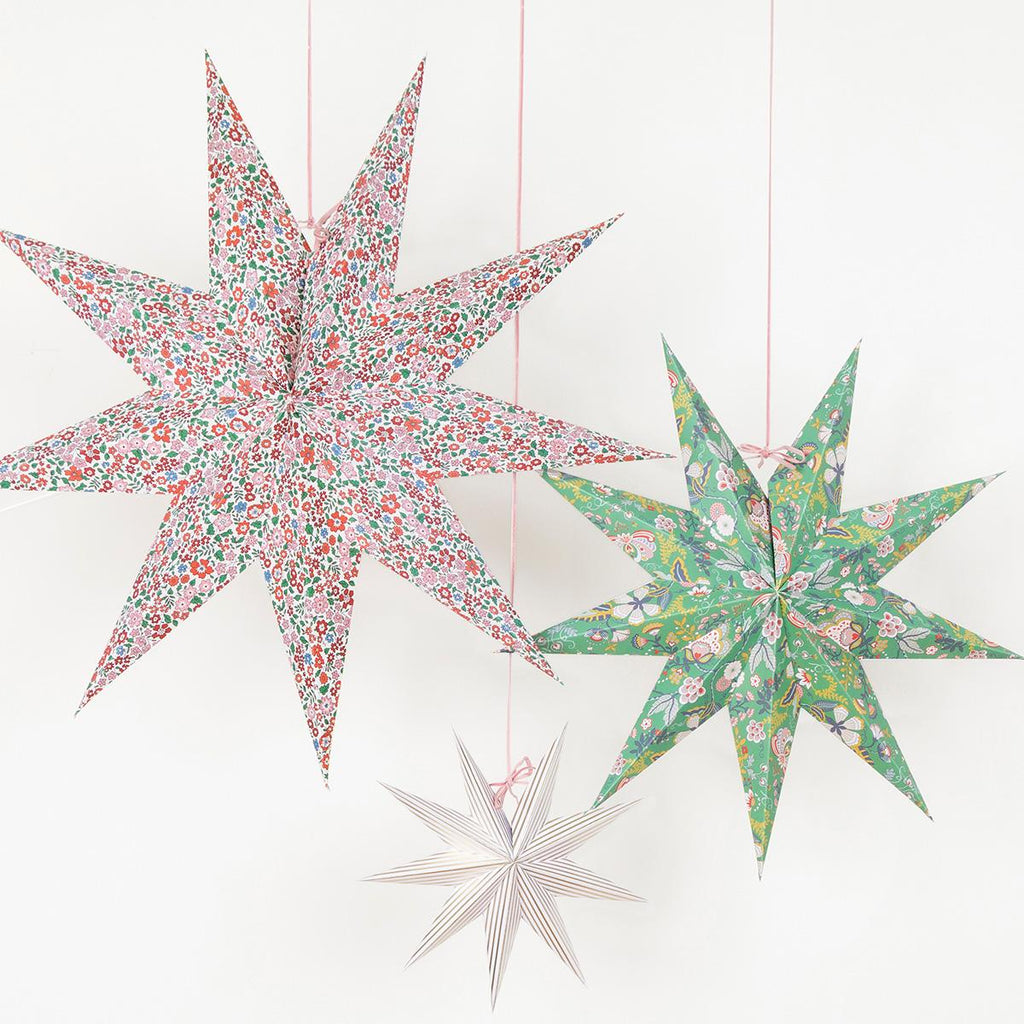 Meri Meri x Liberty Star Decorations x 3 | Little Big Party Party Decorations Meri Meri x Liberty Star Decorations x 3