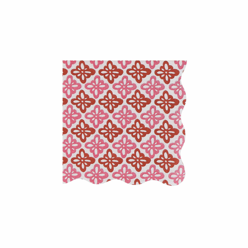 Meri Meri x Molly Mahon Red & Green Christmas Cocktail Napkins x 16 | Meri Meri Christmas party napkins Meri Meri x Molly Mahon Red & Green Christmas Cocktail Napkins x 16