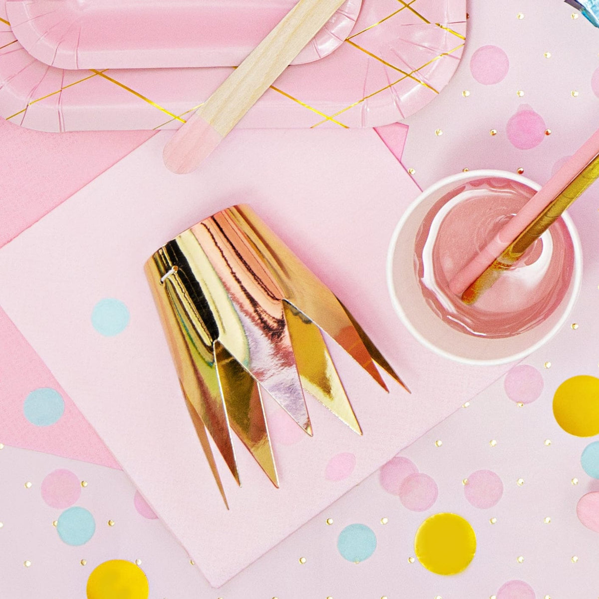 Metallic Gold Party Crowns - Pack of 3 - Princess Party Supplies Party Hats Metallic Gold Party Crowns - Pack of 3
