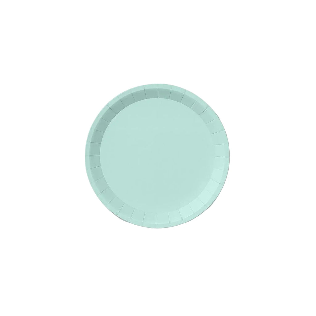 Mint Green Classic Small Party Plates x 10 - Mint Green Party Supplies Paper Plate Mint Green Classic Small Party Plates x 10