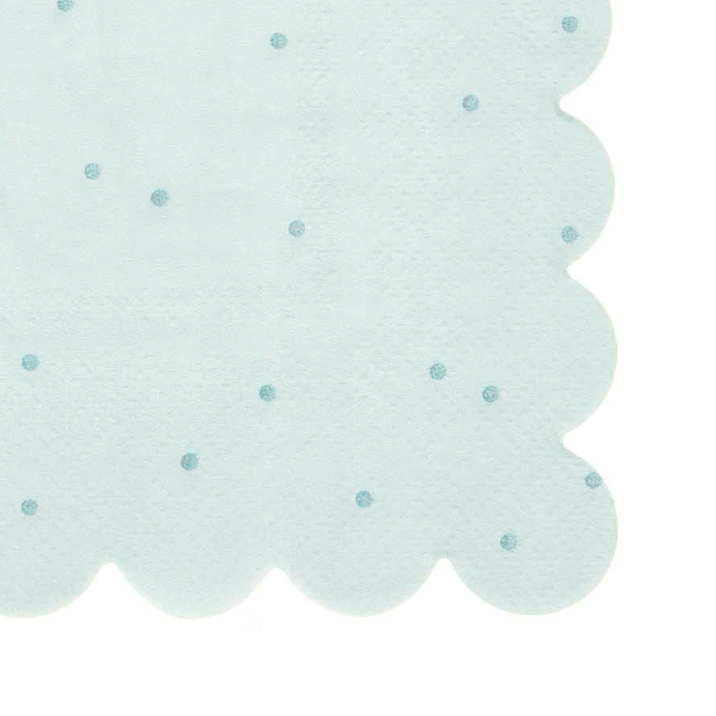 Mint Green Dots Party Napkins x 20 Paper Napkins Mint Green Dots Party Napkins x 20