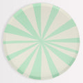 Mint Stripe Dinner Party Plates x 8 | Meri Meri party plates Mint Stripe Dinner Party Plates x 8
