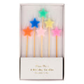 Mixed Star Party Candles x 6 | Meri Meri Birthday Candles Mixed Star Party Candles x 6
