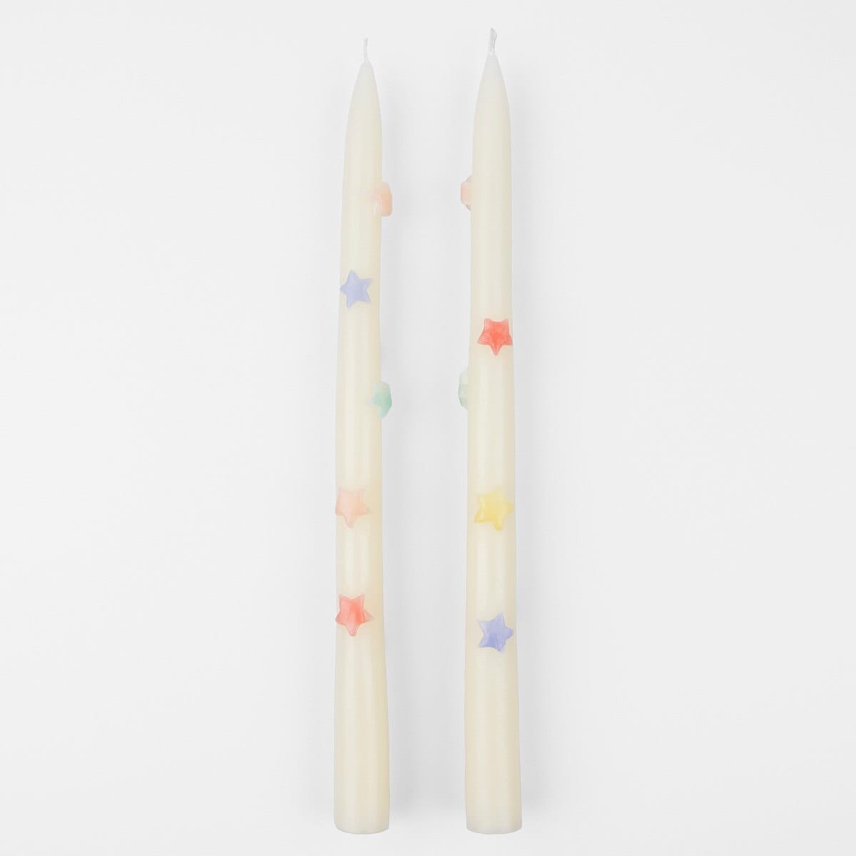 Mixed Star Taper Candles x 2 | Meri Meri Candle Mixed Star Taper Candles x 2
