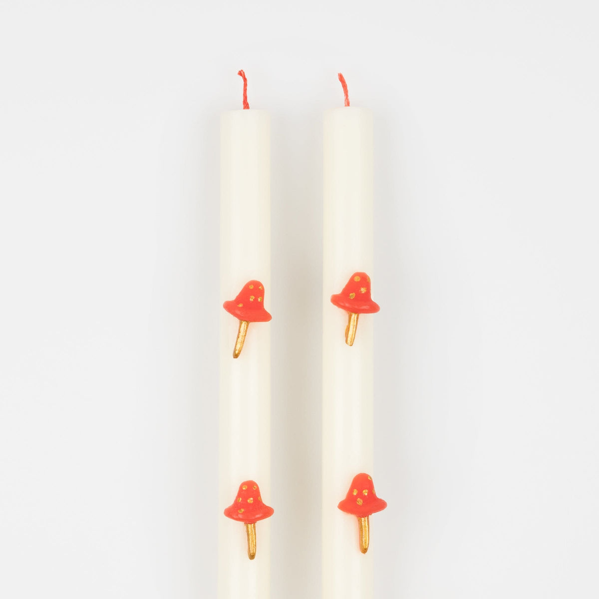 Mushroom Christmas Table Candles x 2 | Meri Meri Christmas Candles Candle Mushroom Christmas Table Candles x 2