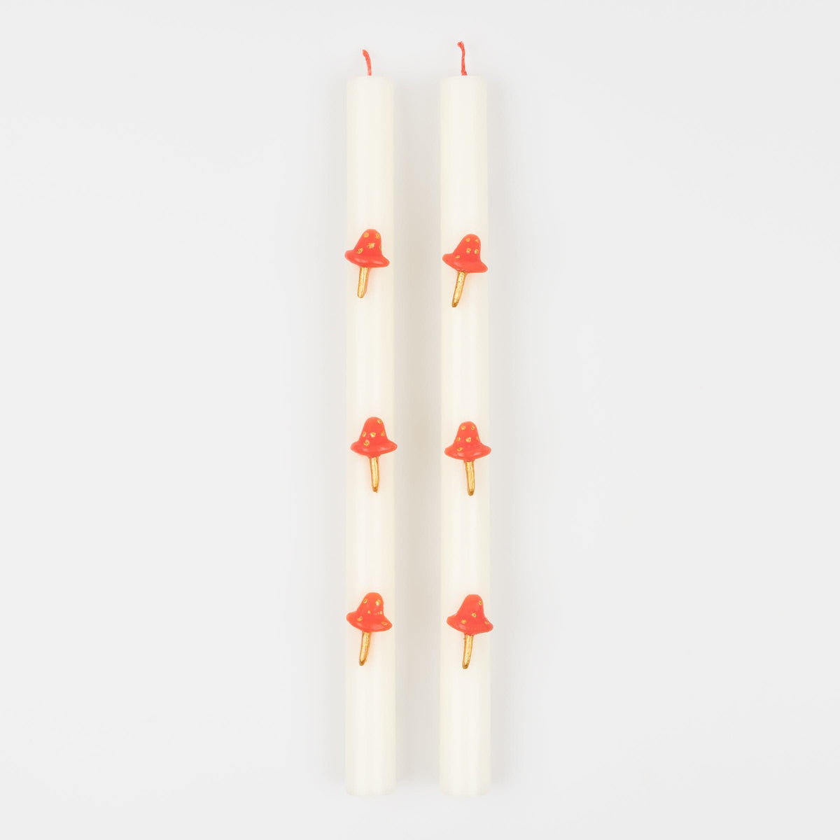 Mushroom Christmas Table Candles x 2 | Meri Meri Christmas Candles Candle Mushroom Christmas Table Candles x 2