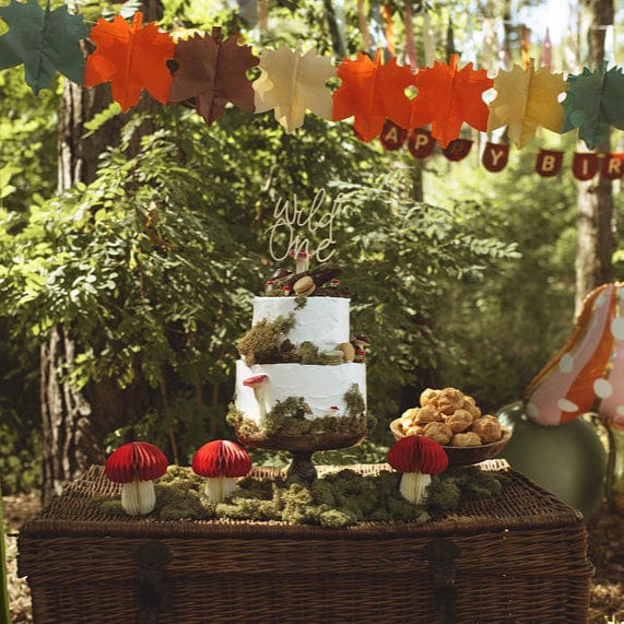 Mushroom Honeycomb Party Decoration - Fairy Party Supplies Paper Decoration Mushroom Honeycomb Party Decoration