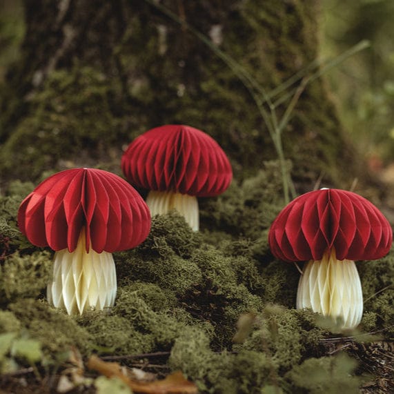 Mushroom Honeycomb Party Decoration - Fairy Party Supplies Paper Decoration Mushroom Honeycomb Party Decoration