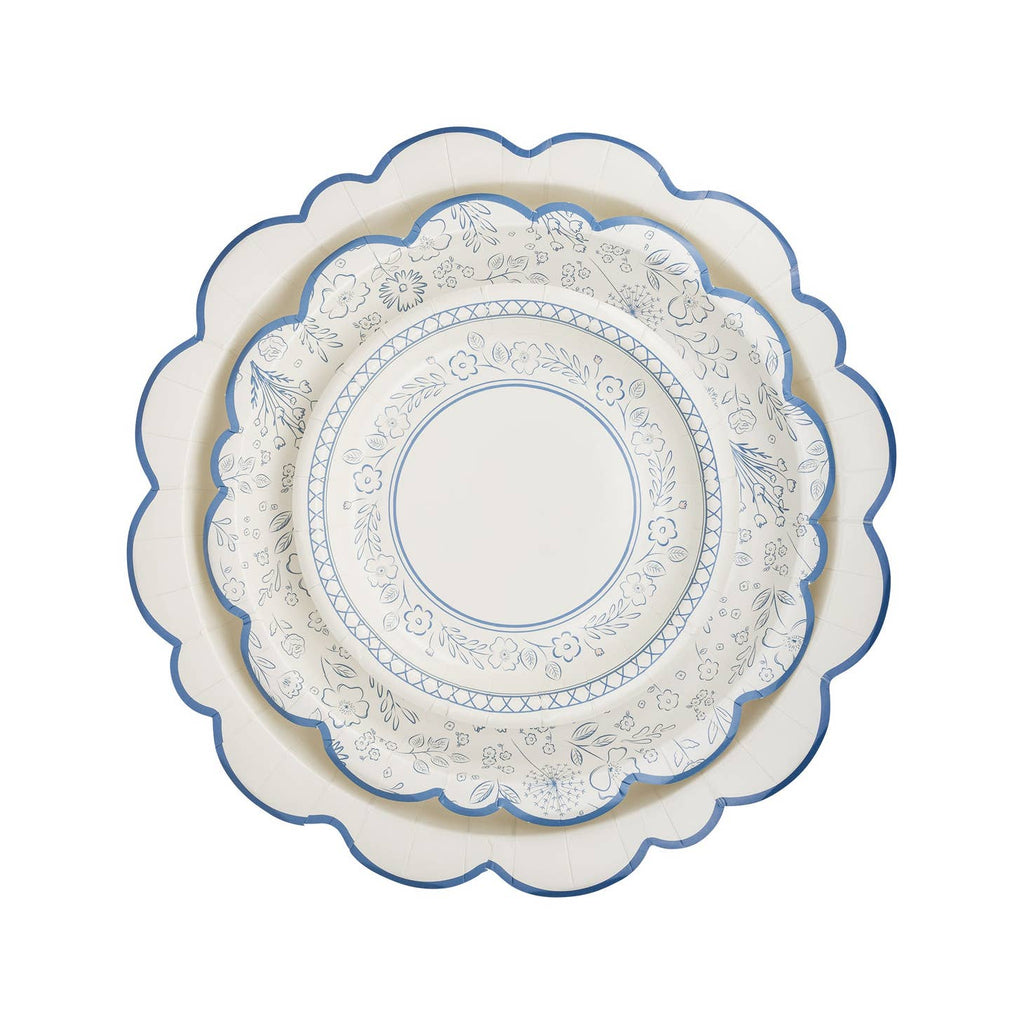 My Mind's Eye - Pembroke Floral Large Paper Plates x 8 Disposable Plates Pembroke Floral Large Paper Plates x 8