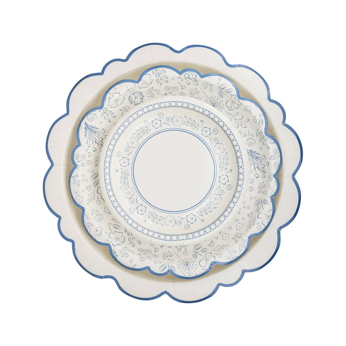 My Mind's Eye - Pembroke Floral Large Paper Plates x 8 Disposable Plates Pembroke Floral Large Paper Plates x 8