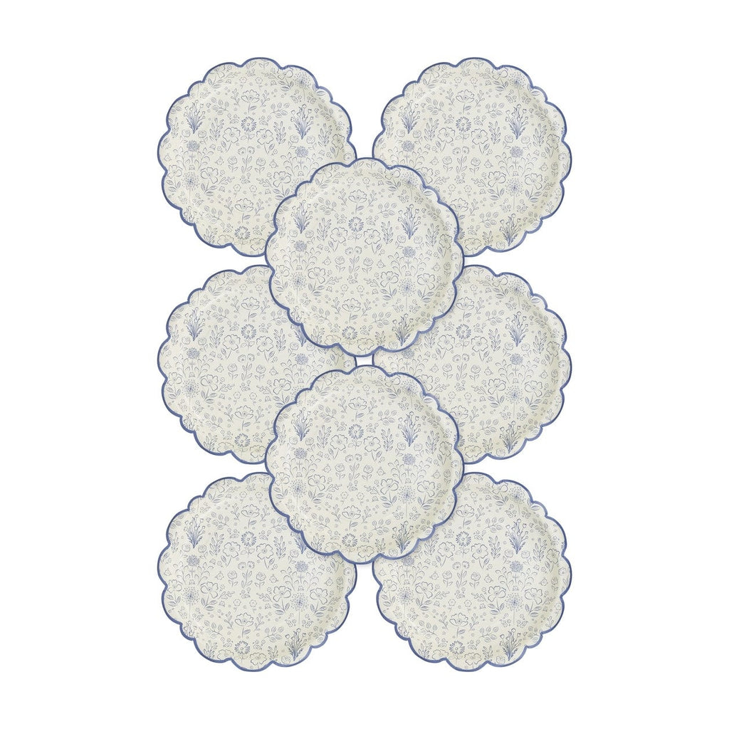My Mind's Eye - Pembroke Floral Large Paper Plates x 8 Disposable Plates Pembroke Floral Large Paper Plates x 8
