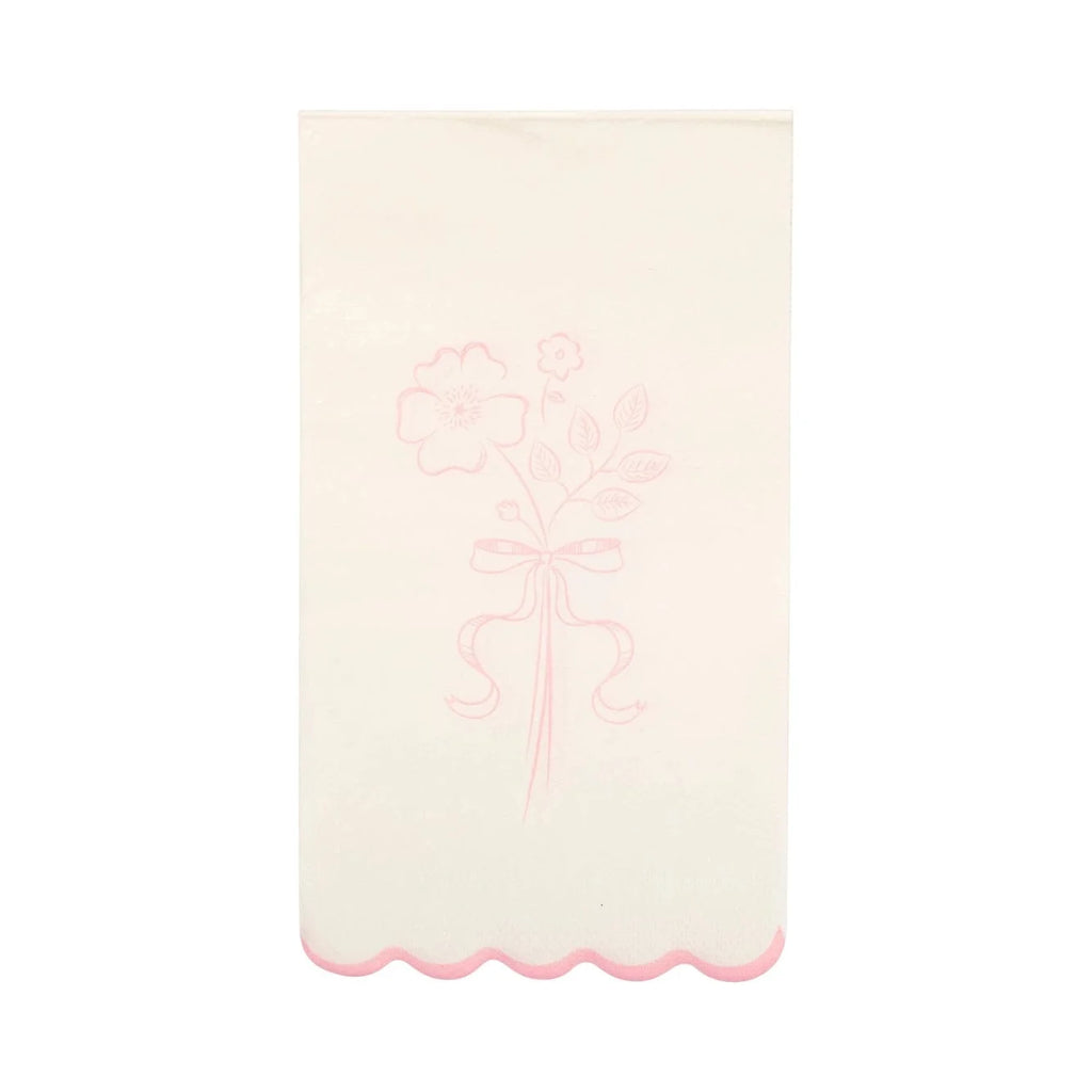 My Mind's Eye - Pembroke Pink Floral Paper Dinner Napkins x 24 Paper Napkins Pembroke Pink Paper Dinner Napkins x 24