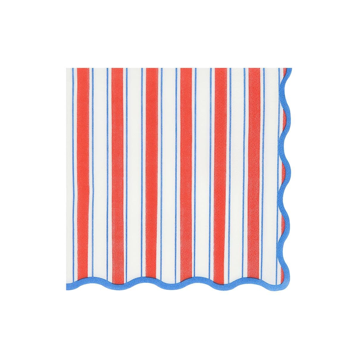 Nautical Striped Large Napkins x 16 | Party Tableware UK Tableware Nautical Striped Large Napkins x 16