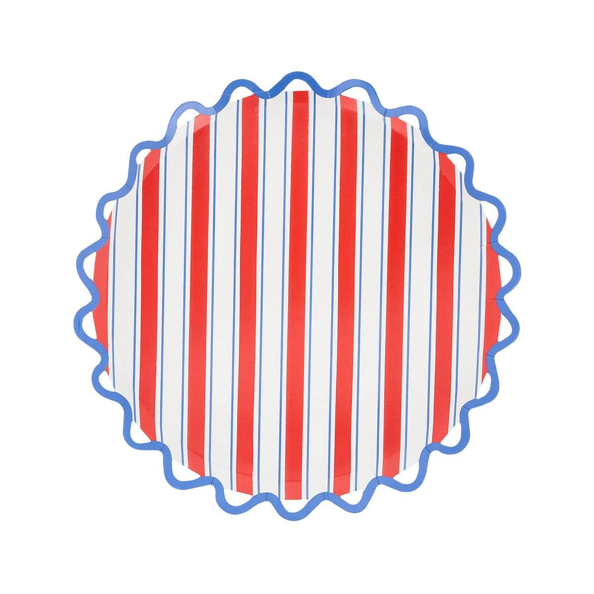 Nautical Striped Side Plates x 8 | Party Tableware UK Tableware Nautical Striped Side Plates x 8