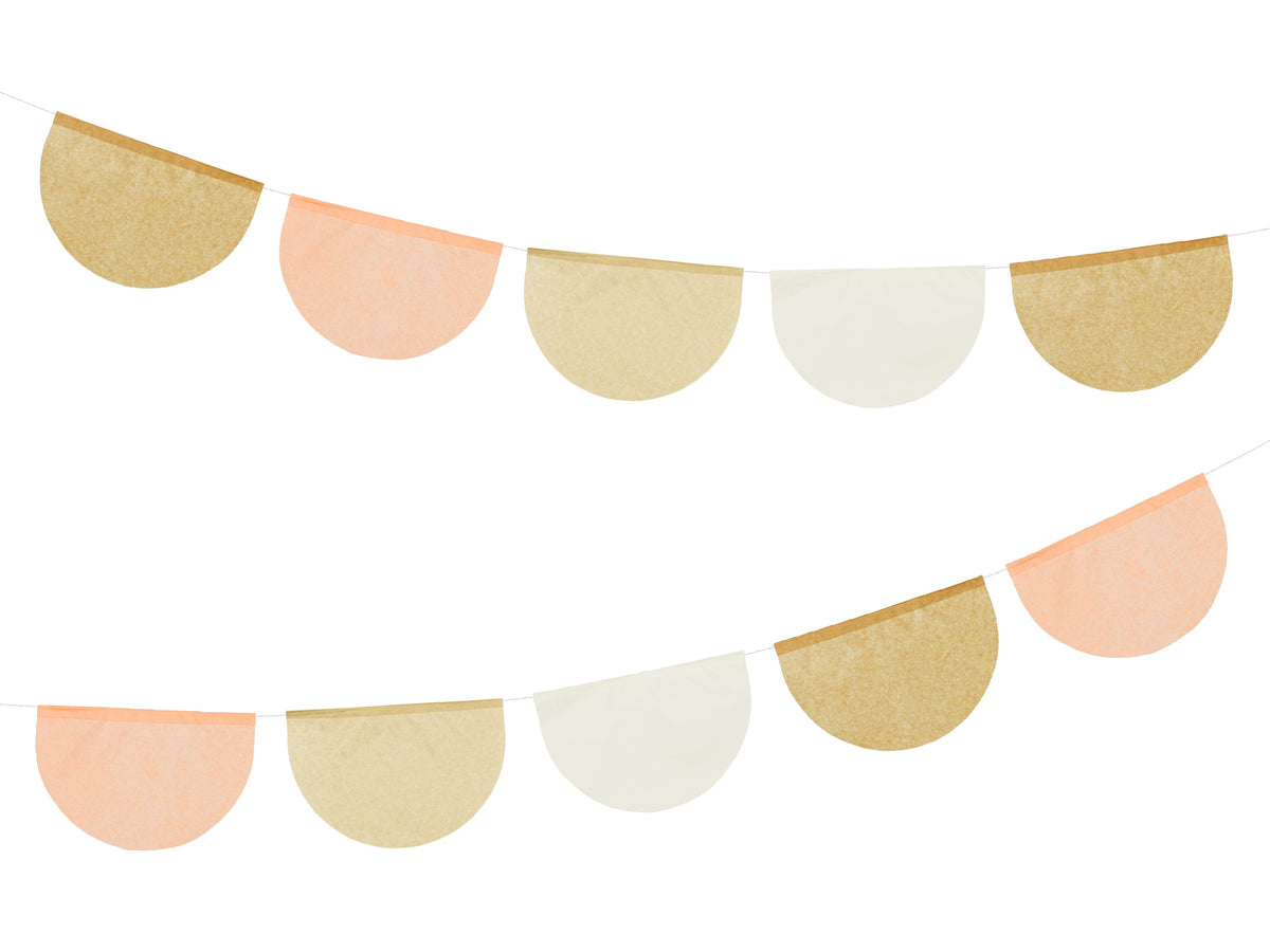 Neutral Tissue Paper Party Garland backdrop Neutral Tissue Paper Party Garland