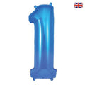 Number 1 Foil Balloon - Blue 34 Inch for Birthdays Foil Balloon Number 1 Foil Balloon - Blue 34 inch