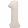 Number 1 Foil Balloon - Nude 34 Inch for Birthdays Foil Balloon Number 1 Foil Balloon - Nude 34 inch