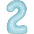 Number 2 Foil Balloon - Powder Blue 34 Inch for Birthdays Foil Balloon Number 2 Foil Balloon - Powder Blue 34 inch